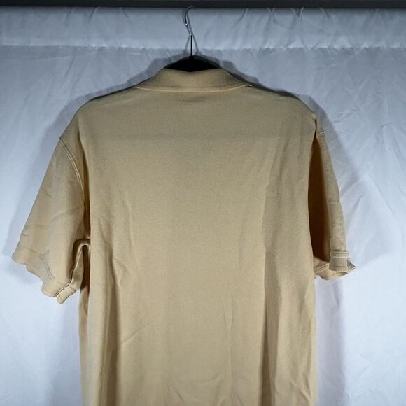 LL Bean Shirt Men's Medium Tall Yellow Short Sleeve Polo Collared - Picture 7 of 8